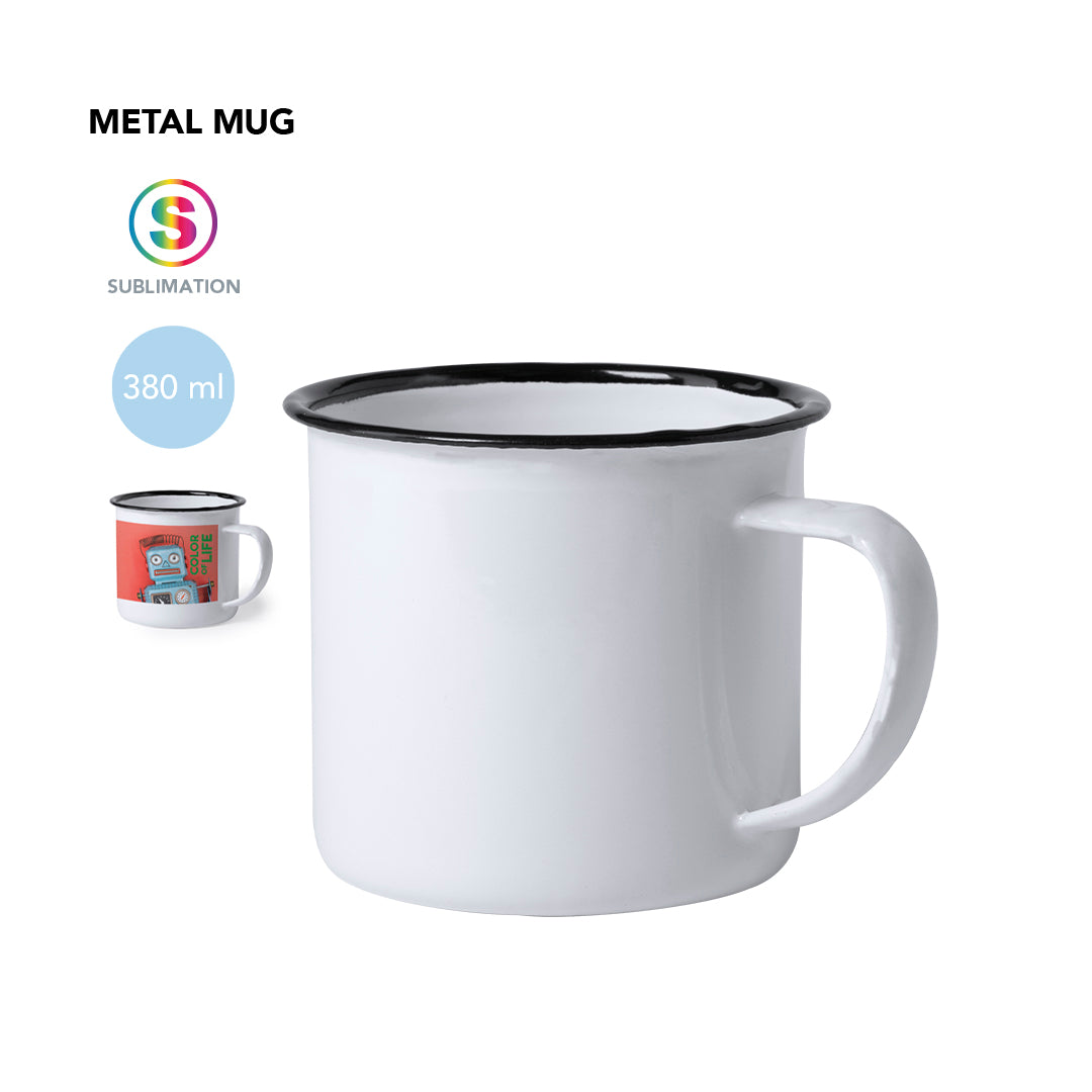 NOVEDAD - Taza Sublimación Metálica 380ml.