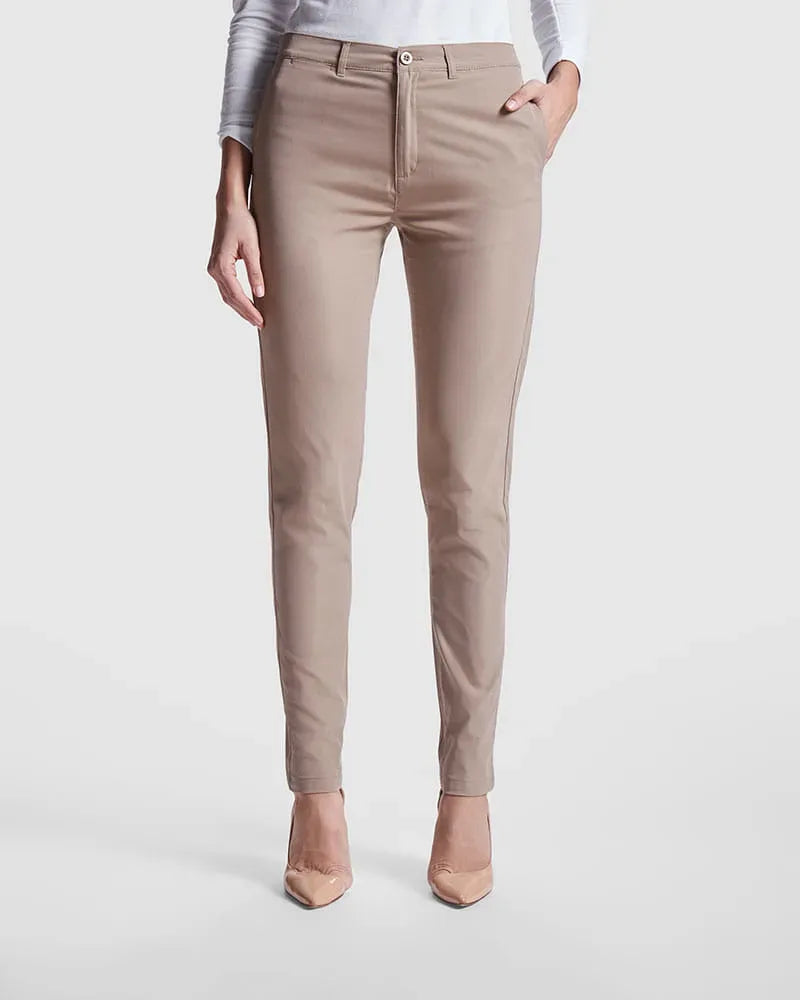 NOVEDAD - Pantalón Chino (mujer) R9146 Beverly - 200 g/m².