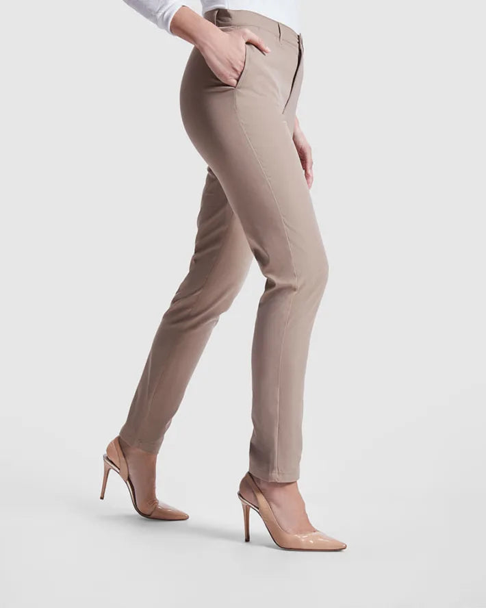 NOVEDAD - Pantalón Chino (mujer) R9146 Beverly - 200 g/m².