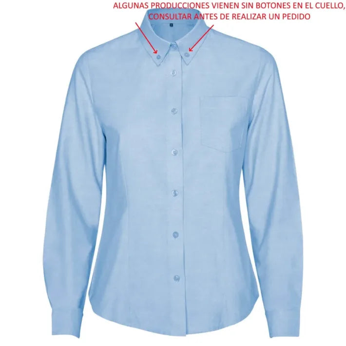 GRAN HOTEL CIUDAD DEL SUR - Camisa (mujer) R5068 - BORDADO frontal izq. 10*10cm. + frontal der. 10*10cm.+ espalda 10*10cm.