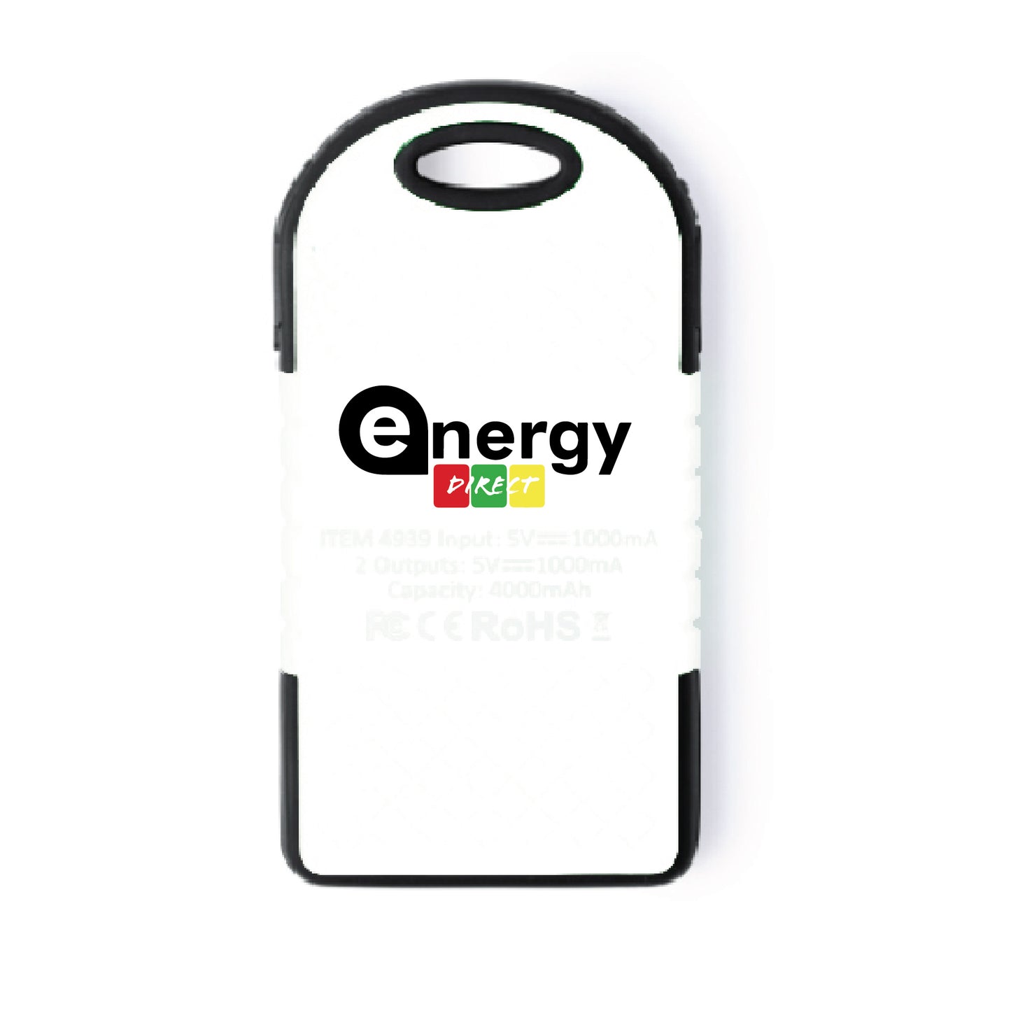 ENERGY DIRECT - Powerbank  UVI sin limite de colores (Impresión cara trasera)